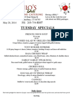 Daily Specials