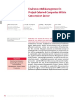 Environmental Management in Project Oriented Companies Within Construction Sector