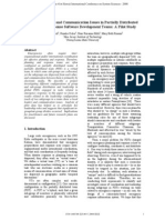 Leadership Roles and Communication Issues in Partially Distributed Emergency Response Software Development Teams: A Pilot Study