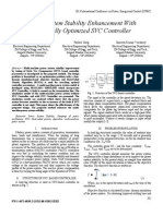 Power System Stability Enhancement With Genetically Optimized SVC Controller