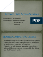 Remote Data Access