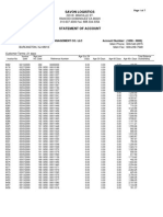 Savon Logistics: Triangle Burlington Management Co. LLC Account Number: (1696 - 0000)