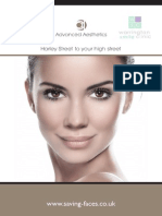 Saving Faces & Warrington Smile Clinic Facial Aesthetics Brochure