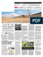 COP 20, Un Desafío Geopolítico (El Comercio)