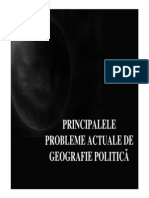  Principalele Probleme Actuale de Geografie Politica