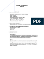 Informe Psicometrico Baron