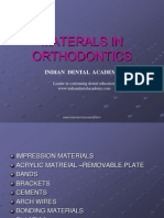 Materials in Orthodontics / Orthodontic Courses by Indian Dental Academy