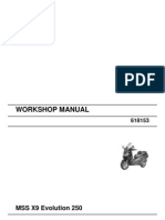 Piaggio X9 250evo Workshop Manual