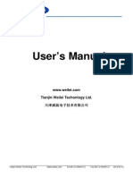 User's Manual: Tianjin Weilei Techonlogy LTD