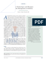 New Technologies and Therapies in The Management of Diabetes