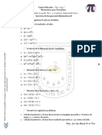 Ejercicios Matemáticas 3, Secundaria.