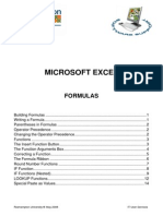 Microsoft Excel: Formulas