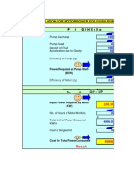 Pump Formula Sheet