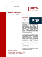 Introduction To Langmuir Probes - Hiden Analytical Tech Info Sheet531