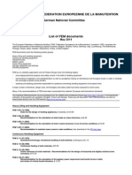 List of FEM Documents 2014