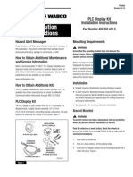 PLC Display Kit Installation Instructions