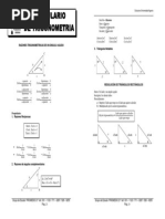 Boletín de Formulario de Trigonometría