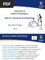 Gesti N Estrat Top III 3 Escuelas de Estrategias 2014 PDF