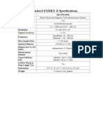 Standard EMDEX II Specifications