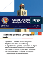 Object Oriented Analysis & Design: BITS Pilani