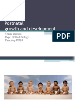 Postnatal Growth and Development: Yenny Yustisia Dept. of Oral Biology Dentistry UNEJ