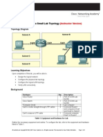 Lab 10.6.1: Creating A Small Lab Topology