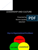 Leadership and Culture