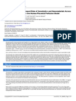 Determination of The Transport Rate of Xenobiotics and Nanomaterials Across The Placenta Using The Ex Vivo Human Placental Perfusion Model