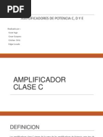 Amplificadores C, D y E