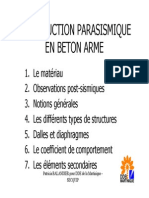 Construction Parasismique en Beton Arme