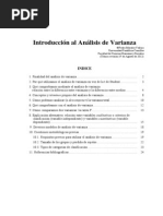 Introduccion A Analisis de Varianza