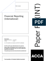 ACCA F7 Financial Reporting Solved Past Papers