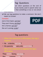 Tag Questions