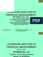 Leverage Analysis in Financial Management