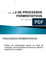 Slide 3 - Tipos de Processos Fermentativos