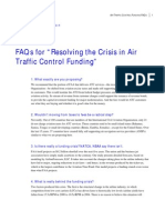 Faqs For "Resolving The Crisis in Air Traffic Control Funding"