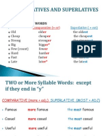 Comparatives and Superlatives Intermediate Level