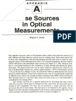 Noise Sources in Optical Measurements