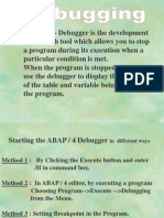 ABAP - Debugger