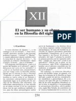 Nuevo Curso de Lógica y Filosofía - Guillermo A. Obiols - Capítulo XII - El Ser Humano y Su Obrar en La Filosfía Del Siglo XX