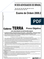 Exame OAB 2008-2 Prova Objetiva - Caderno Terra