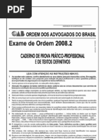 Exame OAB 2008-2 Prova Prático Profissional - Direito Do Trabalho