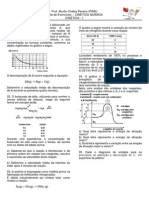 Lista de Cinética - 1 PDF