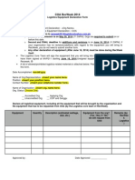 Logistics Equipment Declaration Form