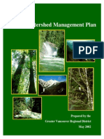 2002 Watershed Management Plan Great Vancouver