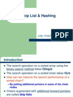 Skip List & Hashing: Cse, Postech