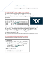 CCNA 2 Chapter 1 Answer