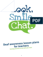 Deaf Awareness Lesson Plans