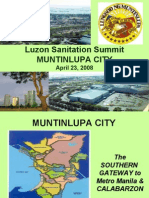 Sanitation Initiatives of Muntinlupa City by Jet Pabilonia