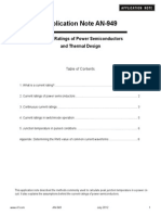 Current Ratings of Power Semiconductors and Thermal Design